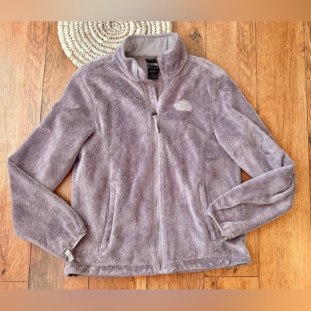 Women’s The North Face Osito Grey Zip Up Fleece Jacket - medium